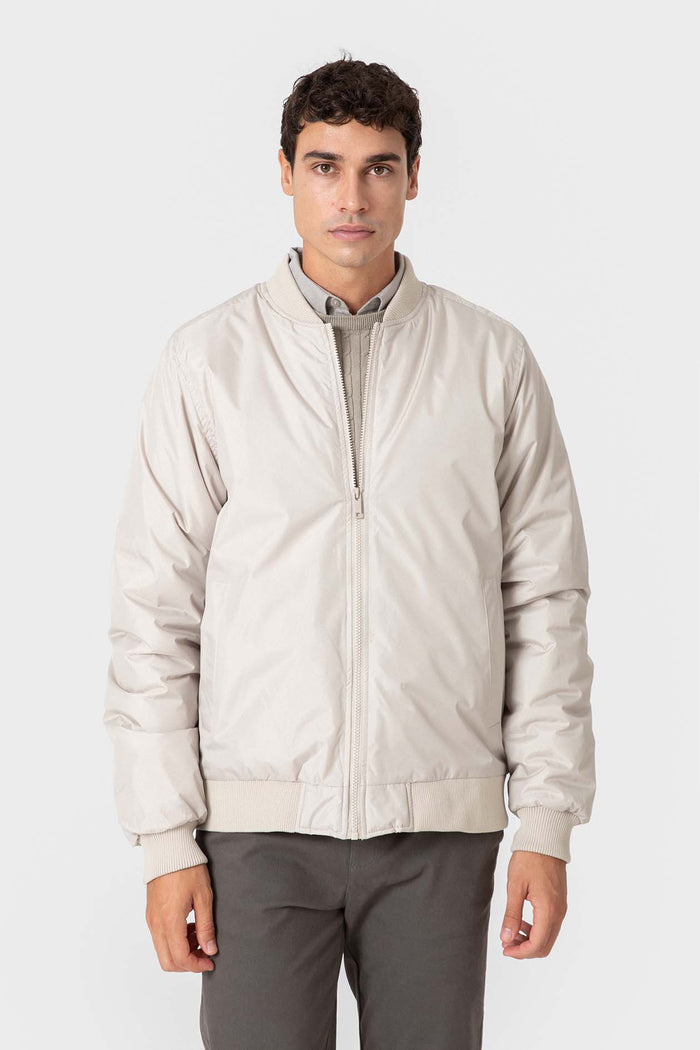 CAZADORA BOMBER BEIGE