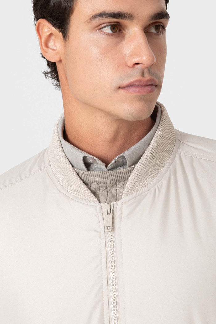 CAZADORA BOMBER BEIGE