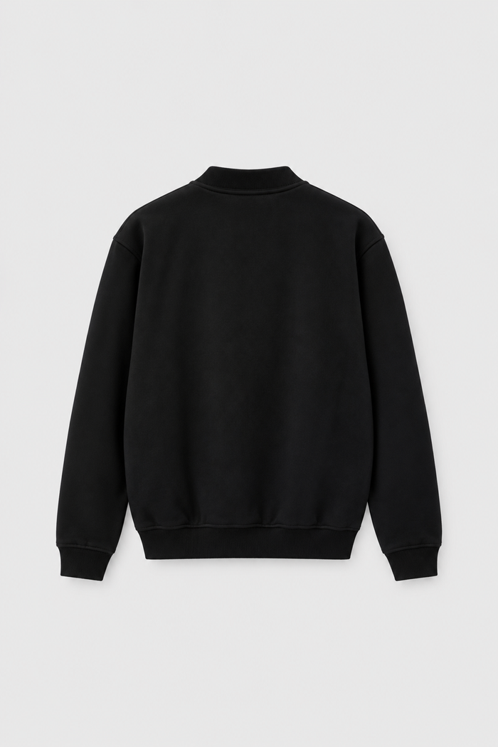 CAZADORA BOMBER DIAGONAL NEGRA