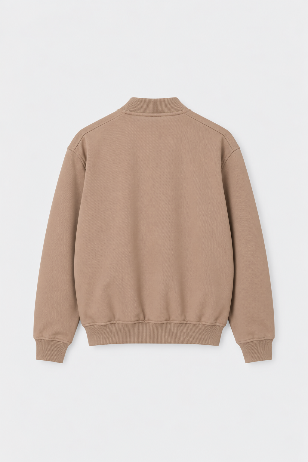CAZADORA BOMBER DIAGONAL BEIGE