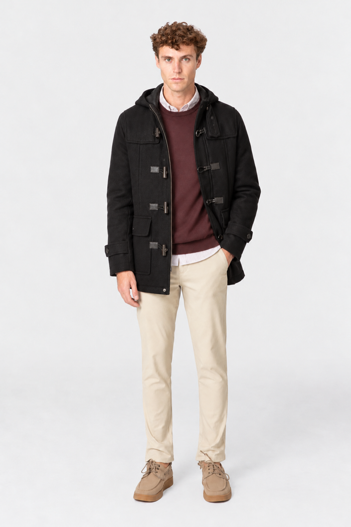 TRENCA HOMBRE CON CAPUCHA