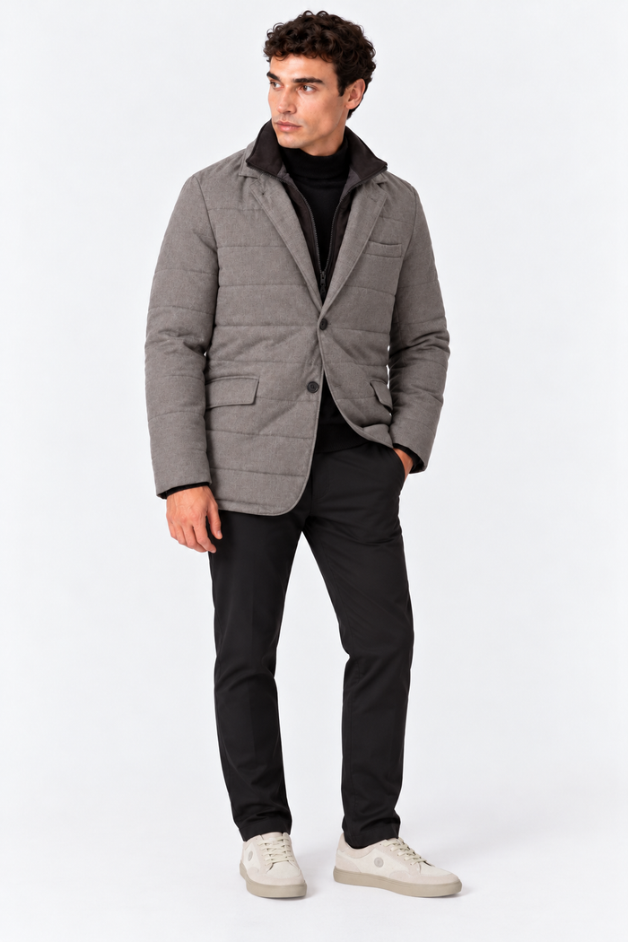 AMERICANA ACOLCHADA DE HOMBRE CON CHALECO INTERIOR