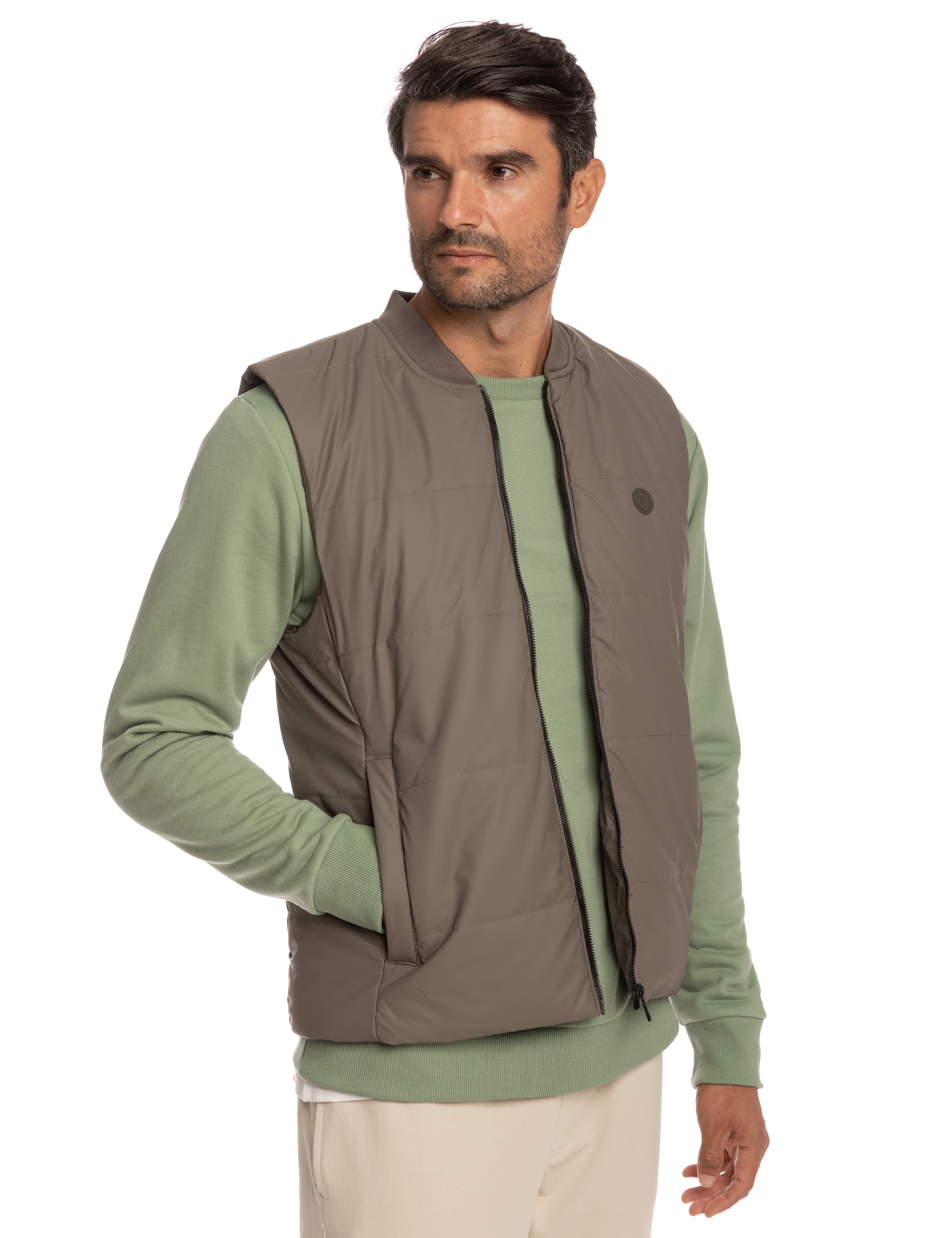 CHALECO ACOLCHADO MARRÓN