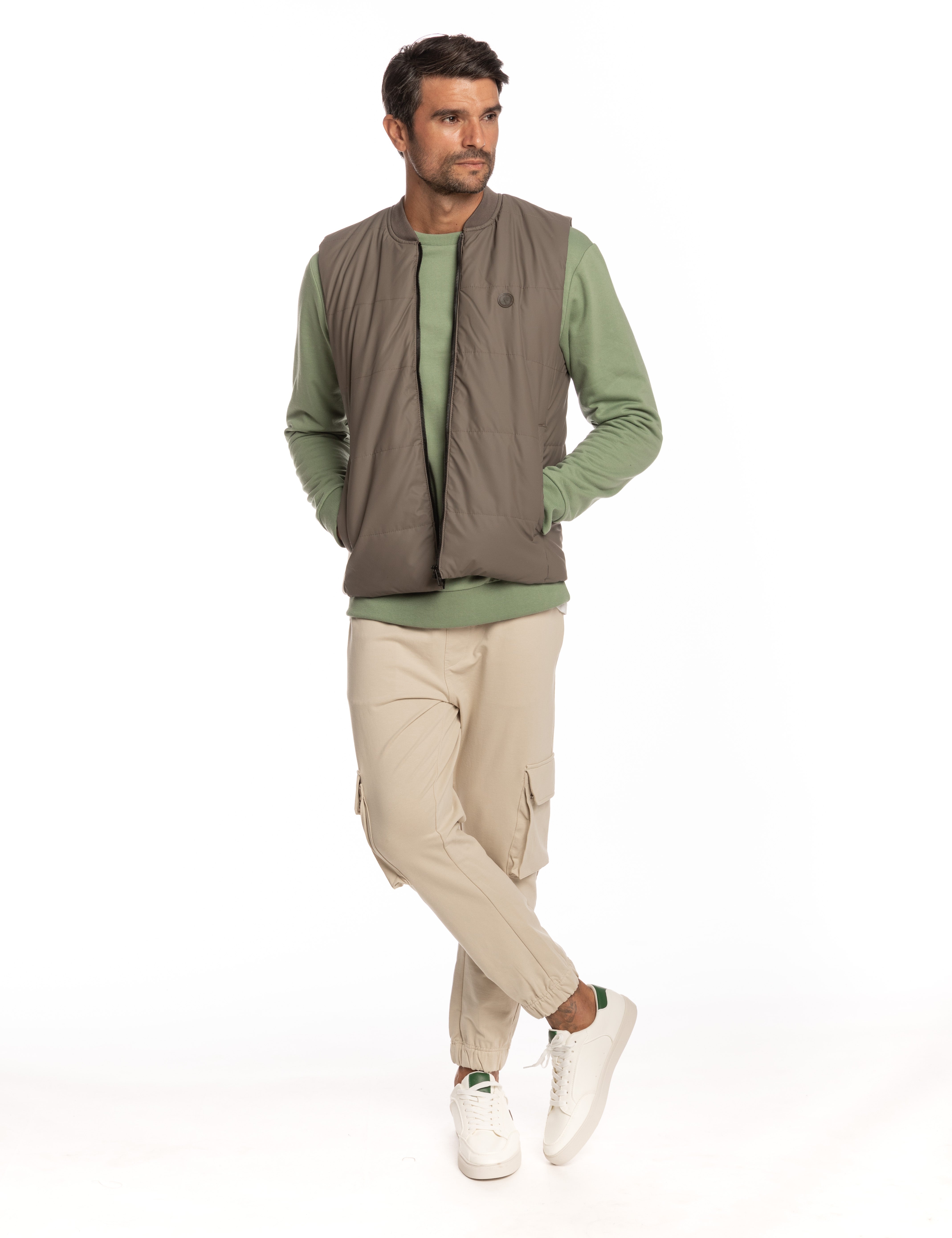 CHALECO ACOLCHADO MARRÓN