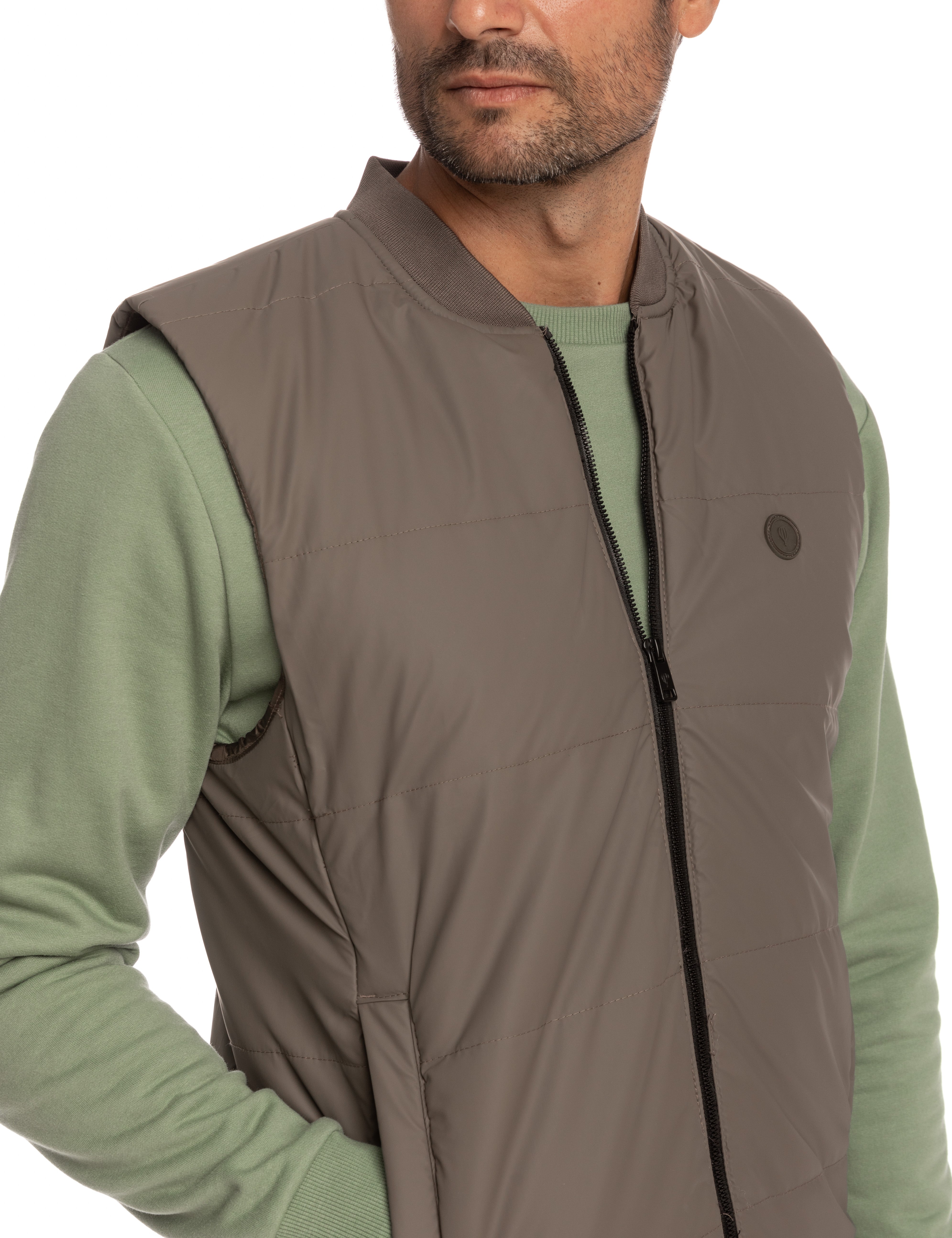 CHALECO ACOLCHADO MARRÓN