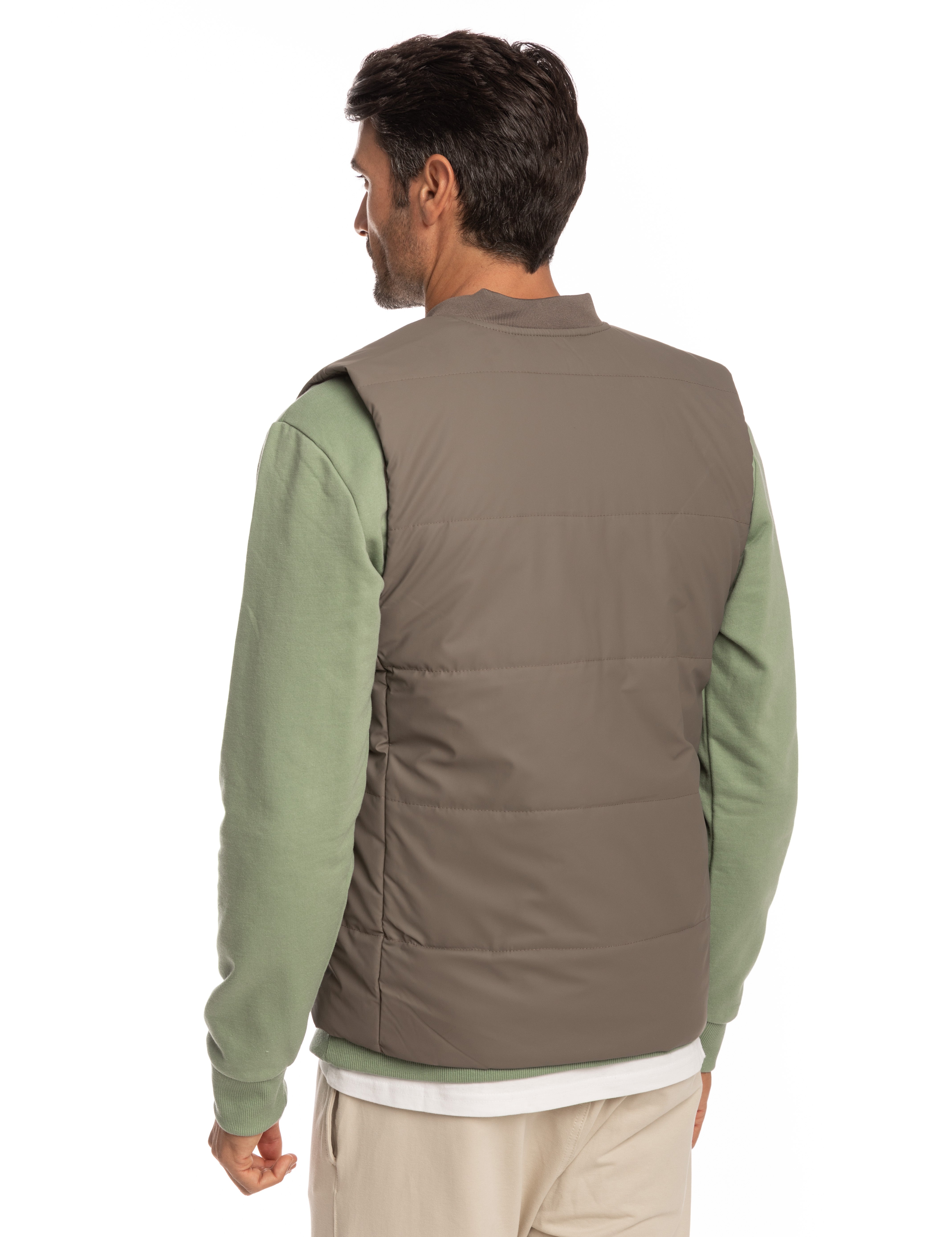 CHALECO ACOLCHADO MARRÓN