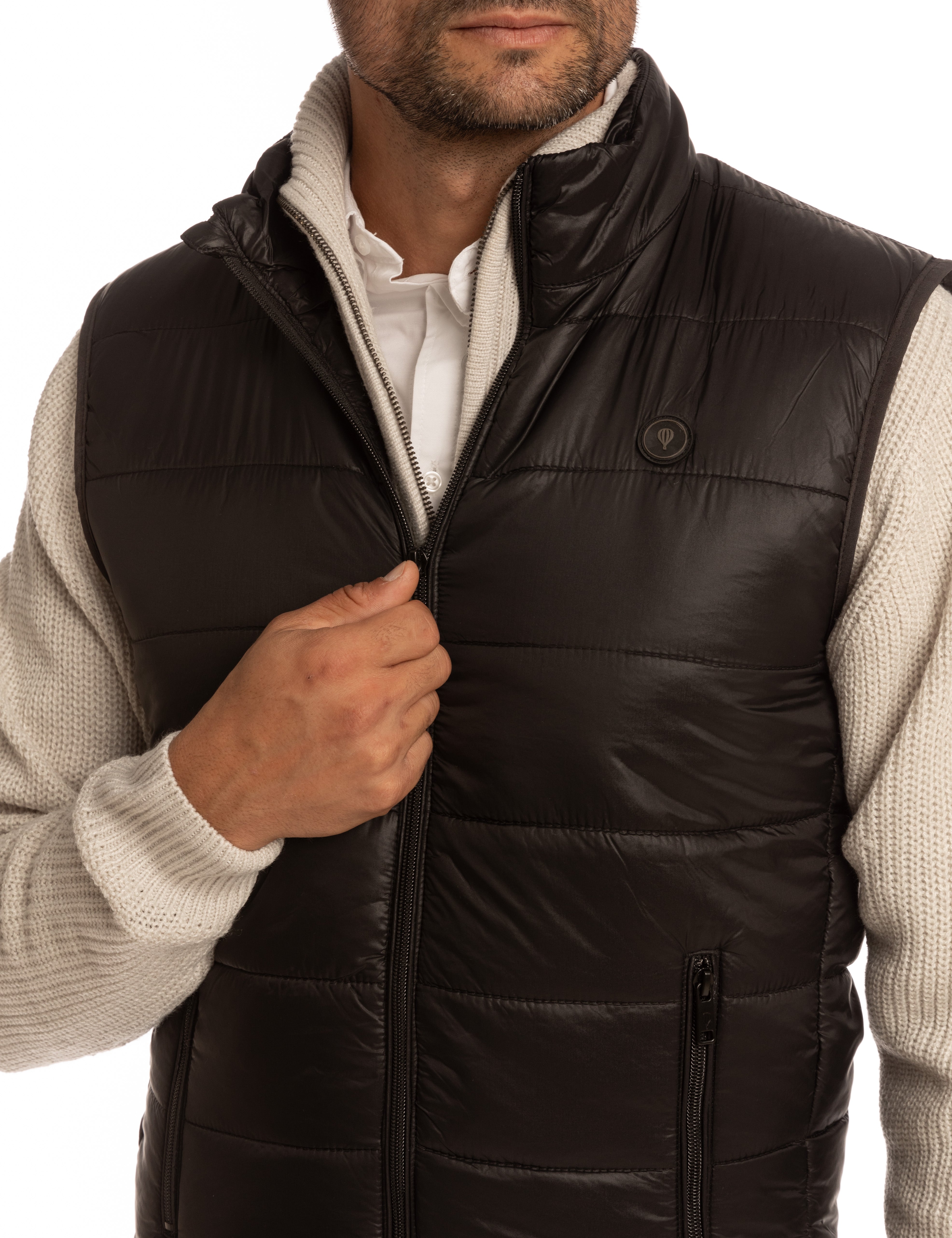 CHALECO ACOLCHADO NEGRO