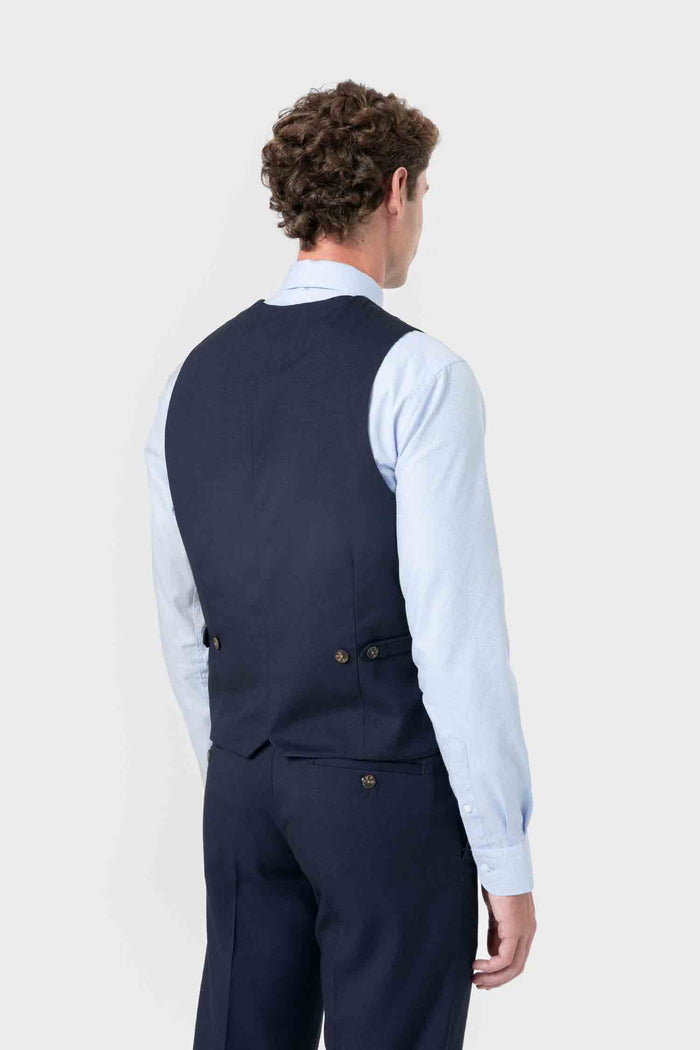 CHALECO TRAJE AZUL OJO DE PERDIZ