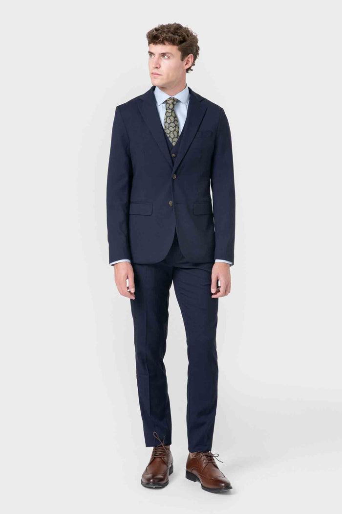 PANTALÓN TRAJE AZUL OJO DE PERDIZ