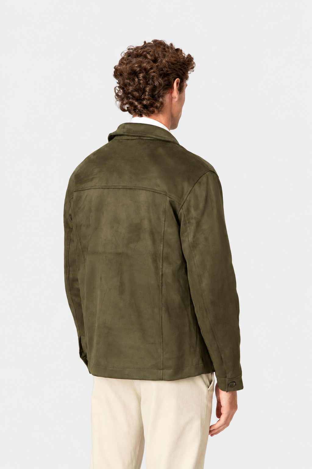 CAZADORA HOMBRE EFECTO ANTE VERDE