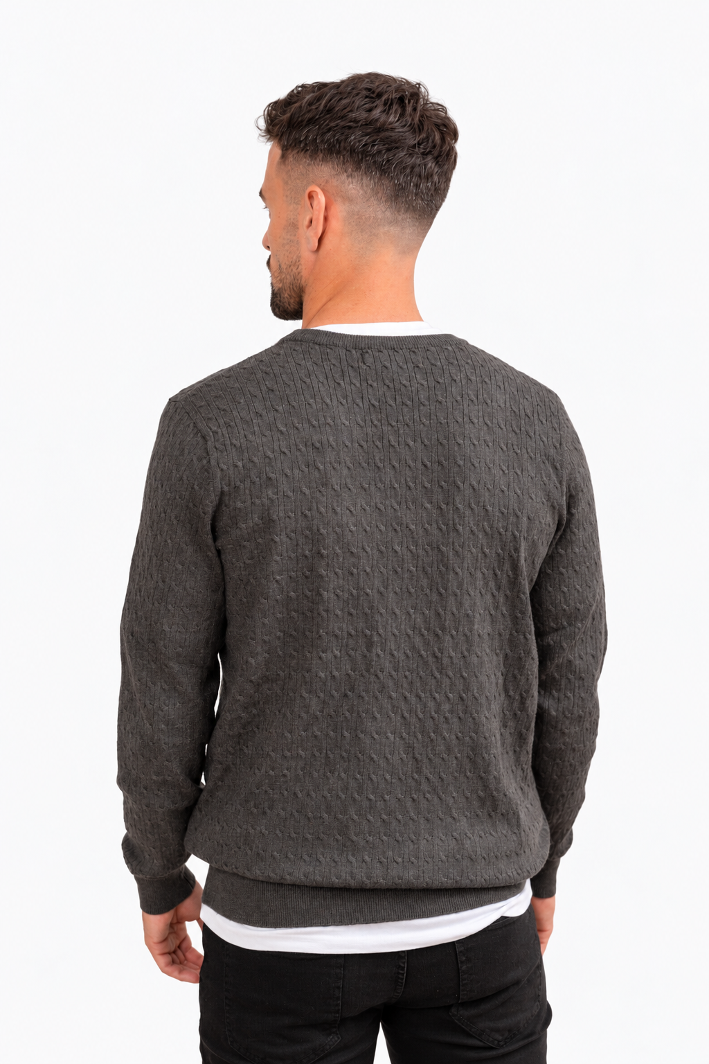 PULLOVER KNOTEN KRAGEN CAJA GRÜN