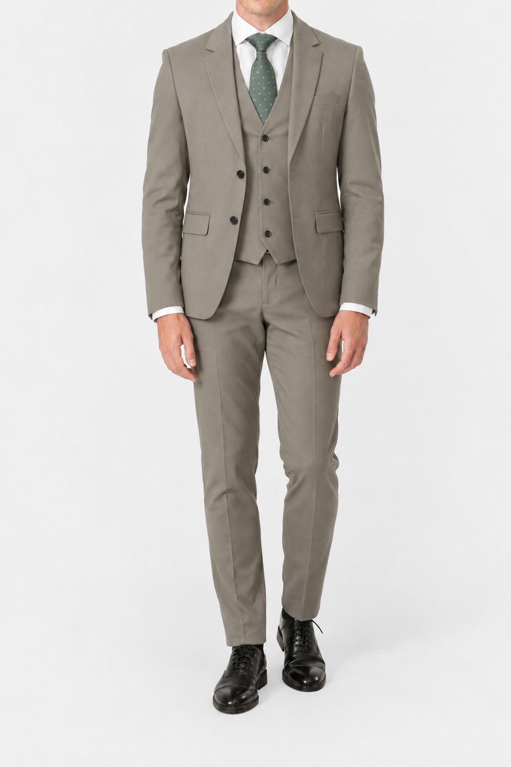 PANTALÓN TRAJE VERDE OLIVA