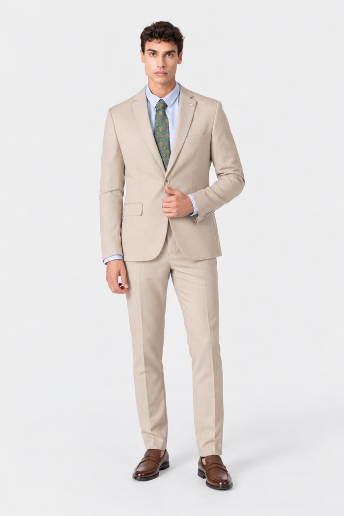 PANTALÓN TRAJE BEIGE