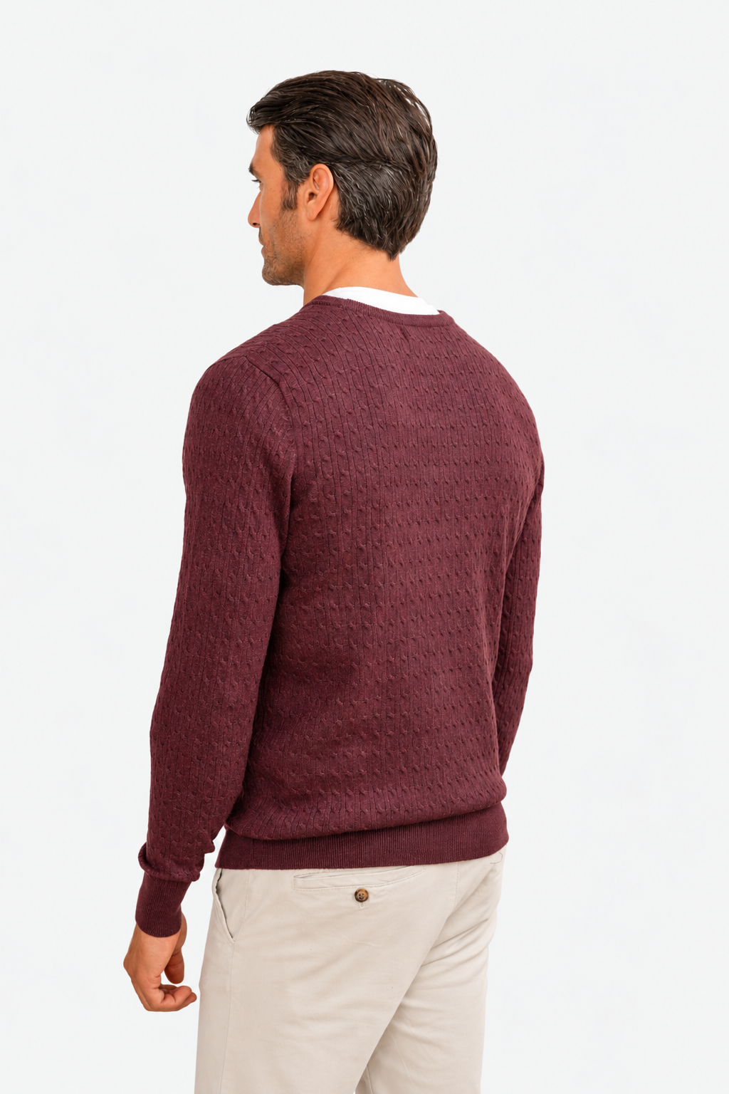 JERSEY NUDOS CUELLO CAJA ROJO