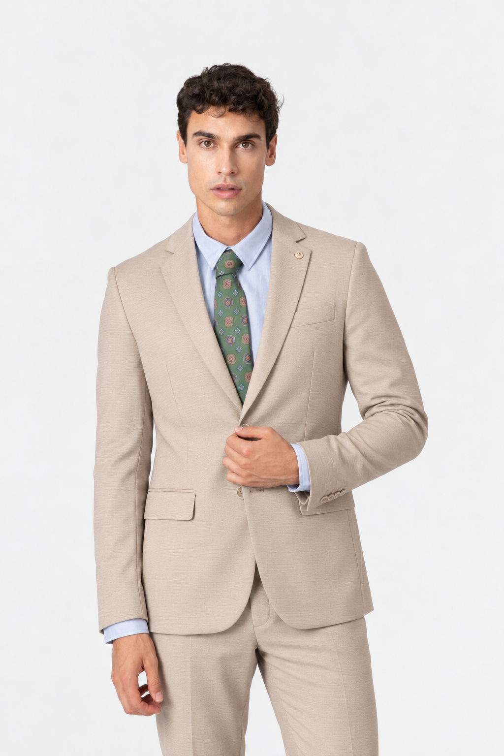 CHAQUETA TRAJE BEIGE