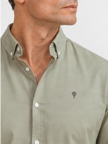 CAMISA OXFORD VERDE