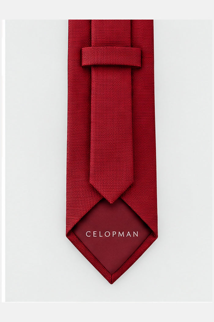 CORBATA BÁSICA CUADRILLÉ BURDEOS