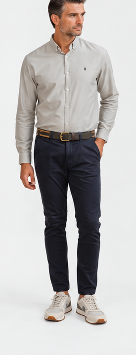 HOSE CHINO SKINNY MARINEBLAU