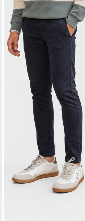 HOSE CHINO SKINNY MARINEBLAU