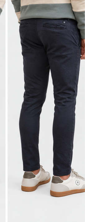 HOSE CHINO SKINNY MARINEBLAU