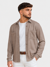 OVERSHIRT STRICK BEIGE